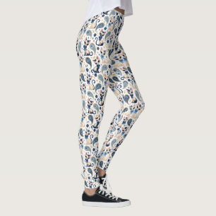 Leggings Gato Paisley Vintage de los 60 