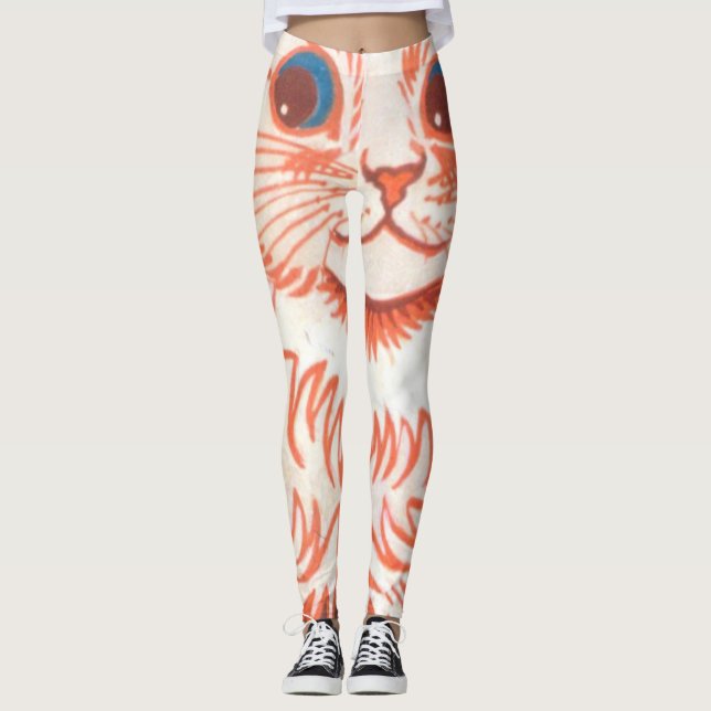 Leggings Gato Psicodélico Vintage De Louis Wain (Anverso)