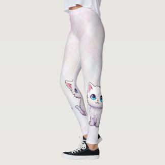 Leggings Gato rosado