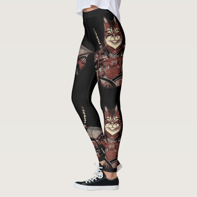 Leggings Gato Samurai Guerrero Japonés (Izquierda)