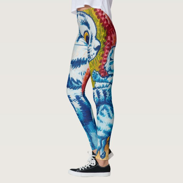 Leggings Gato y sus gatitos por Louis Wain (Izquierda)