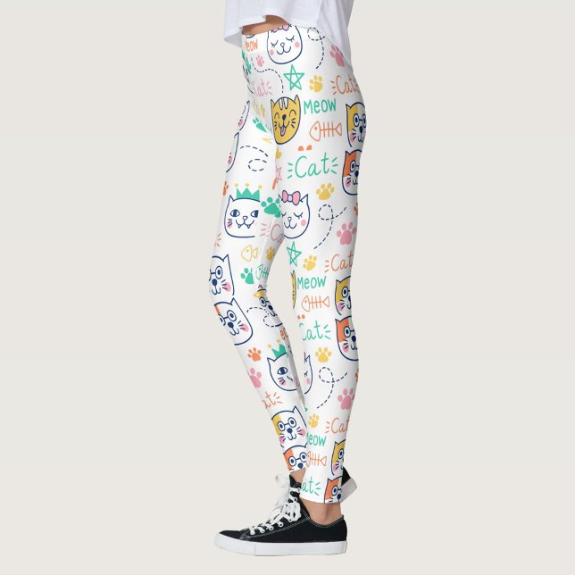 Leggings Gatos (Cartoonish style cat leggings!)