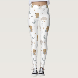 Leggings Gatos ángeles Kawaii y nubes (1)