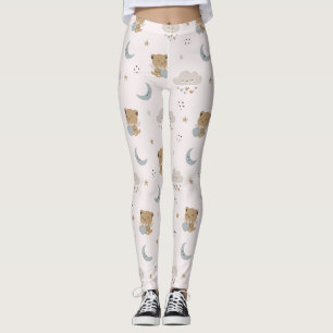 Leggings Gatos ángeles Kawaii y nubes (2)