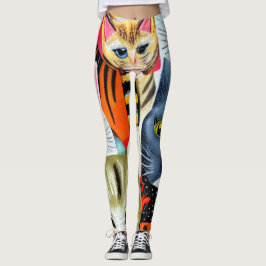 Leggings Gatos brillantes y Hermosos
