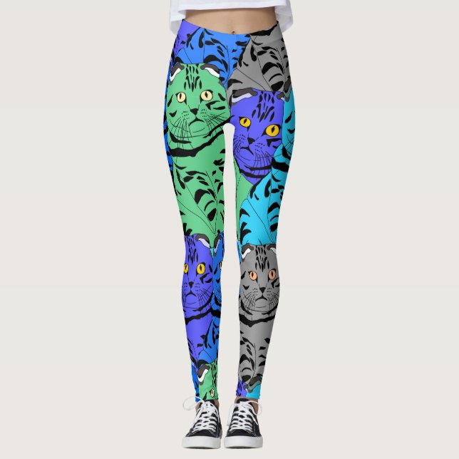 Leggings Gatos coloridos (Anverso)
