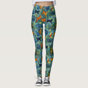 Leggings Gatos de estilo postimpresionista