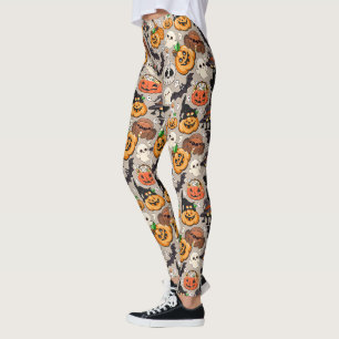 Leggings Gatos divertidos de Halloween en una fiesta