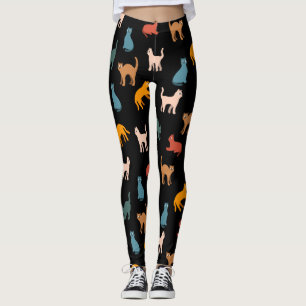 Leggings Gatos en negro