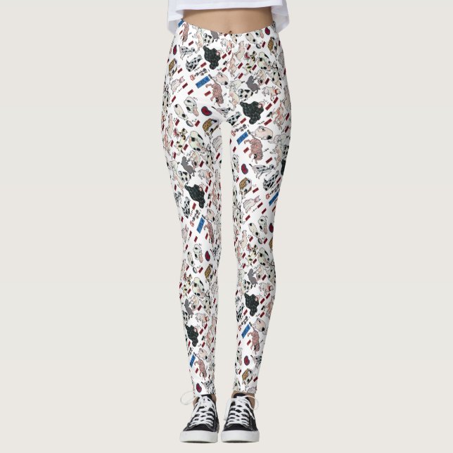 Leggings Gatos japoneses, Kuniyoshi, Ukiyo-e (Anverso)