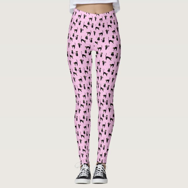 Leggings Gatos Mod Black (Anverso)