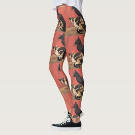 Leggings Gatos, pintura artística fina de Theophile Steinle