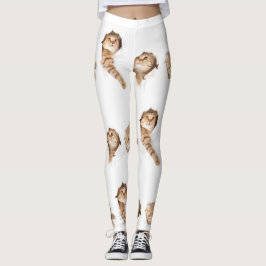 Leggings Gatos que rasgan un agujero en sus polainas