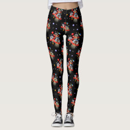 Leggings Gatos y Gatitos en ovnis platillos volantes naves 