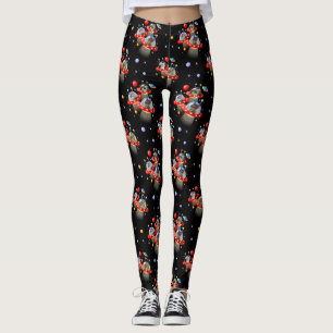 Leggings Gatos y Gatitos en ovnis platillos volantes naves 