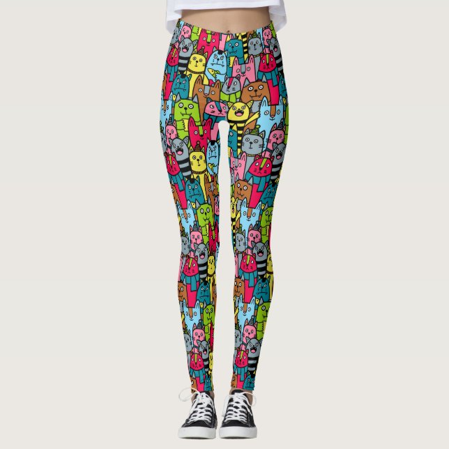 Leggings Gatos y gatos (Anverso)