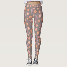 Leggings Gatos y polainas de las flores