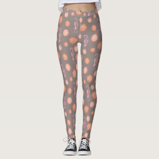 Leggings Gatos y polainas de las flores