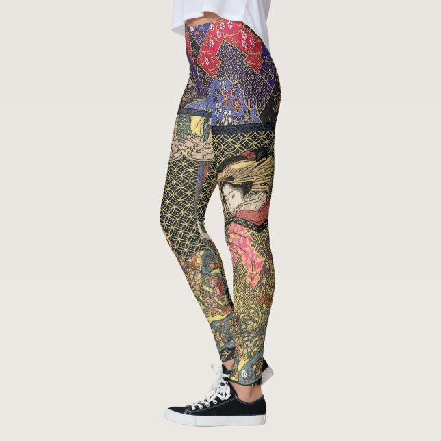 Leggings Geisha en kimono imperial (Izquierda)