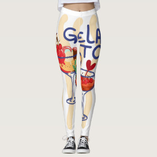 Leggings 🍦 GELA TO – Gráfico Retro de Helado