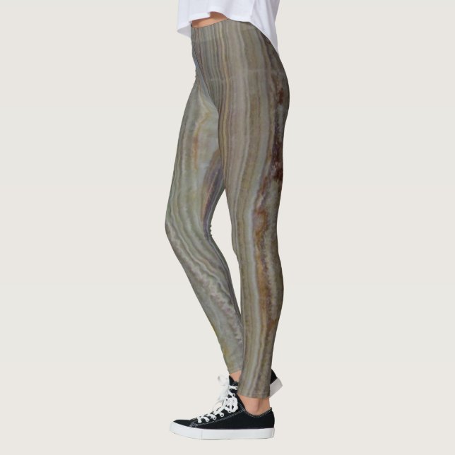 Leggings Gemstone pulido onyx vertical rayado (Izquierda)