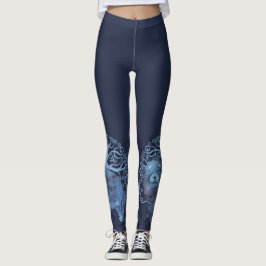 LEGGINGS GENES FADERABLES COLGAN ÁRBOL DE NAVY DE LA VIDA