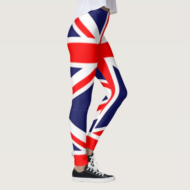 Leggings genial bandera uk azul rojo unión blanca jack brit (Derecha)