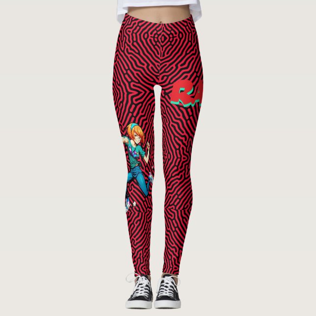 Leggings Genial, chica friki (Anverso)