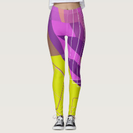 Leggings GEO morado