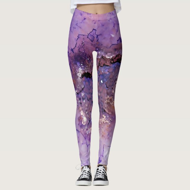 Leggings Geode de Amethyst Falln (Anverso)