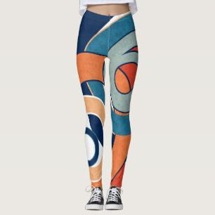 Leggings Geometr minimalistic moderno abstracto del paisaje