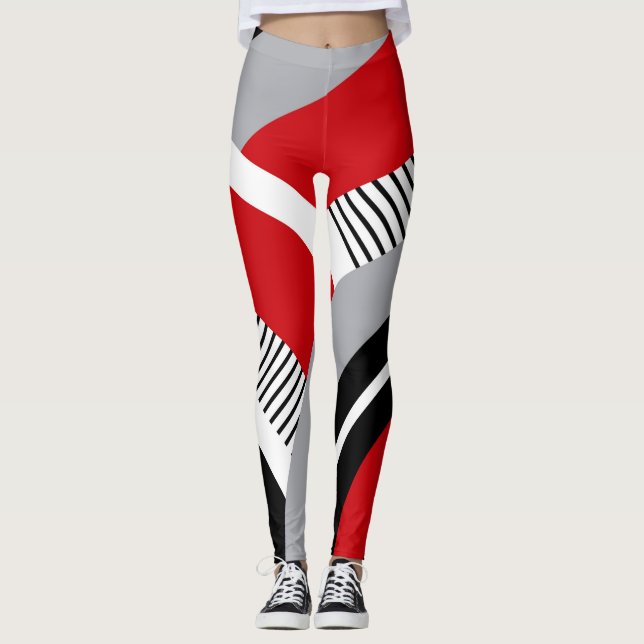 Leggings Geometría colorida (Anverso)