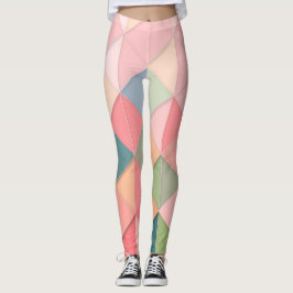 Leggings geometría colorida de las polainas