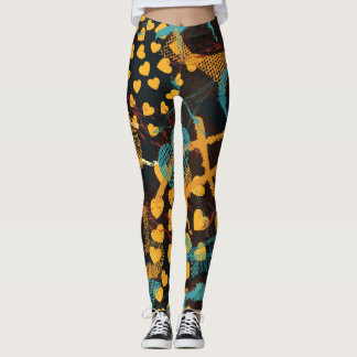 Leggings Geometría de Heart Stars: Patrón de divertida cose