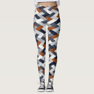 Leggings Geometría de la roya de la marina VIB B