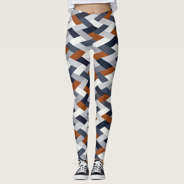 Leggings Geometría de la roya de la marina VIB B (Anverso)