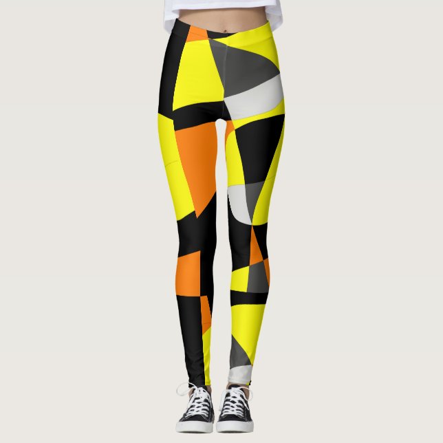 Leggings Geometría diversa Resumen de Leyendas Deportivas d (Anverso)