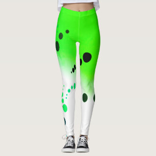 Leggings Geometría divertida Resumen Arte Leyendas sin mied