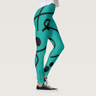 Leggings Geometría divertida Resumen del arte Deportivo Ley