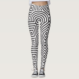 Leggings Geometría gráfica: Leggencias de patrones de belle