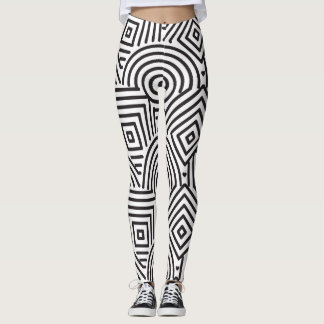 Leggings Geometría gráfica: Leggencias de patrones de belle
