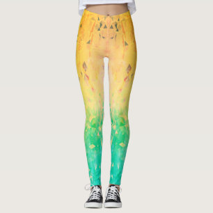 Leggings Geometría - lima de limón
