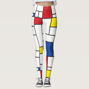 Leggings Geometría Minimalista Mondrina De Stijl Arte Moder
