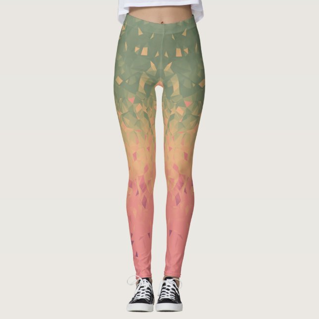 Leggings Geometría - sandía (Anverso)