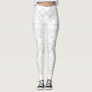 Leggings Geometría y modelo sagrados de los símbolos de la