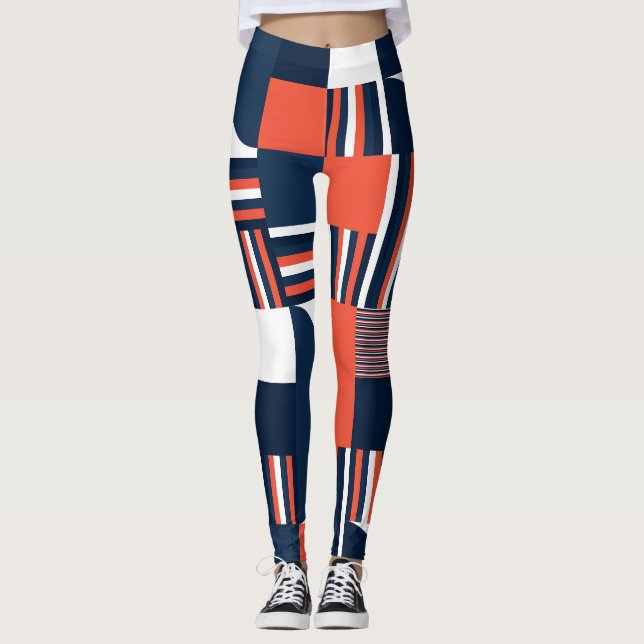 Leggings Geometric creativa: diseño moderno y transparente (Anverso)