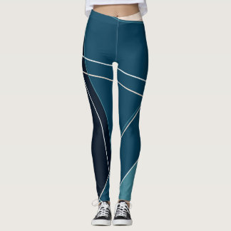 Leggings Geométrica azul y neutra