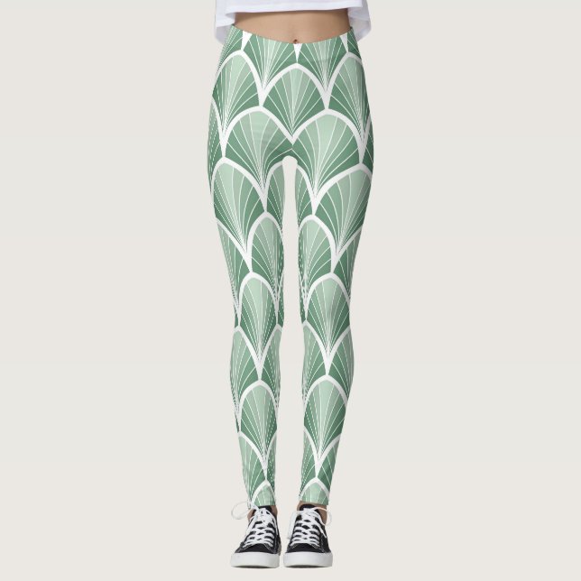 Leggings Geométrica clásica: estilo Art Deco sin foco (Anverso)