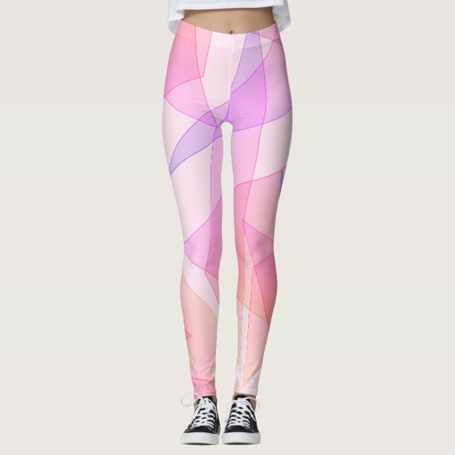 Leggings Geométrica rosa (Anverso)