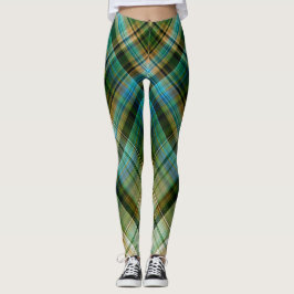 Leggings Geométrico azulverde